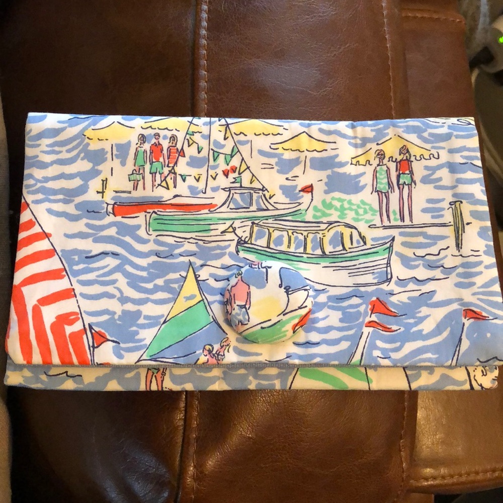 Lily Pulitzer homemade (Etsy) get nauti wristlet